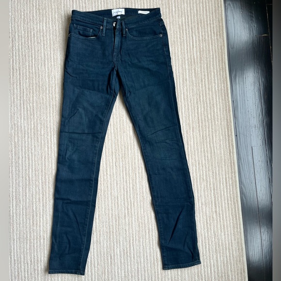 Like New Frame Denim Dark Blue Skinny Jeans size 28 - Picture 4 of 5